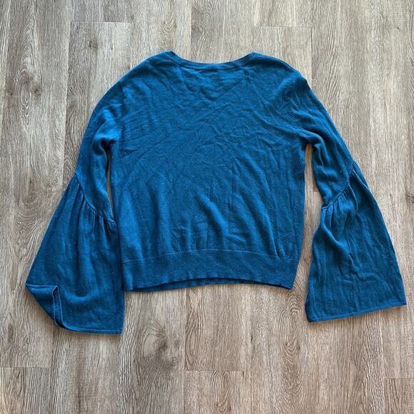 Leith Bell Sleeve Sweater Deep Teal Size XS - Picture 5 of 5